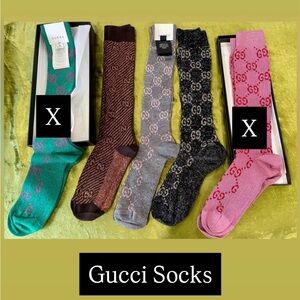 Gucci Lame Lurex Socks